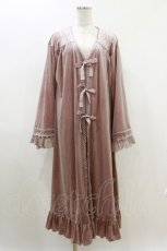 画像1: Kurumi Collaboration / マダムノクターンルームガウン M ピンク H-26-05-17-007-LO-TO-NS-ZH (1)