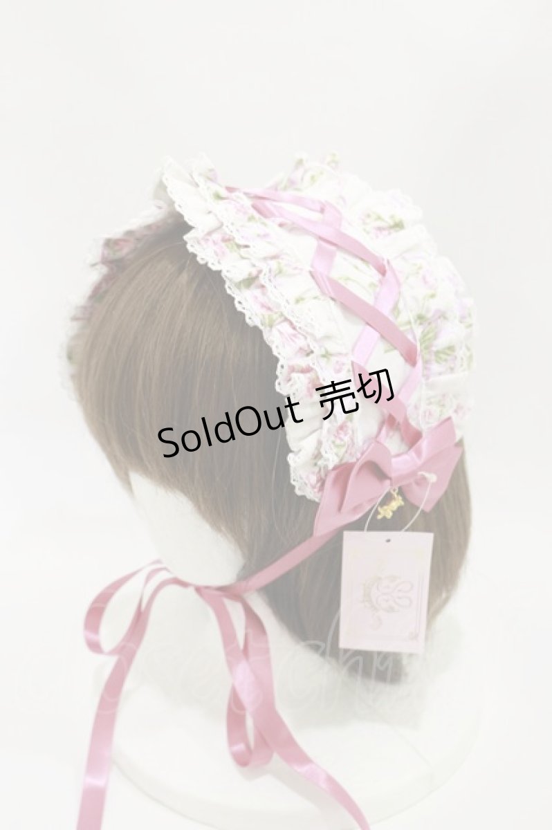 画像1: metamorphose / シャーロットレースアップヘッドドレス  オフ白 H-26-05-17-068-ME-AC-NS-ZH (1)