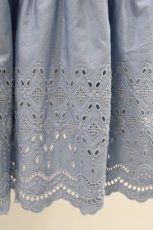 画像4: Jane Marple Dans Le Salon / Typewriter lace tiered dress  ブルー H-26-05-17-1031-JM-OP-KB-ZH (4)