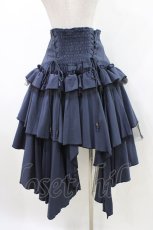 画像2: Ozz Croce / イレギュラーティアードスカート  紺 H-26-05-17-1035-OO-SK-AK-ZH (2)