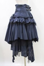 画像3: Ozz Croce / イレギュラーティアードスカート  紺 H-26-05-17-1035-OO-SK-AK-ZH (3)