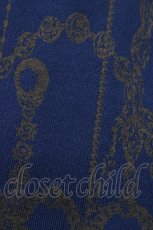 画像6: Ozz On / レースアッププリントワンピース  紺 H-26-05-17-1041-OO-OP-AK-ZH (6)