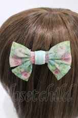画像2: Michal Negrin / リボンバレッタ  グリーン H-26-05-17-1006-LO-AC-KB-ZH (2)