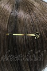 画像2: Q-pot. / Q's batヘアピン  ゴールド H-26-05-17-1007-QP-AC-KB-ZH (2)