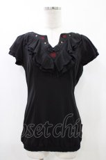 画像1: Ozz oneste / チャイナ刺繍トップス  黒 H-26-05-17-1062-OO-TO-AK-ZH (1)