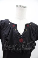 画像3: Ozz oneste / チャイナ刺繍トップス  黒 H-26-05-17-1062-OO-TO-AK-ZH (3)