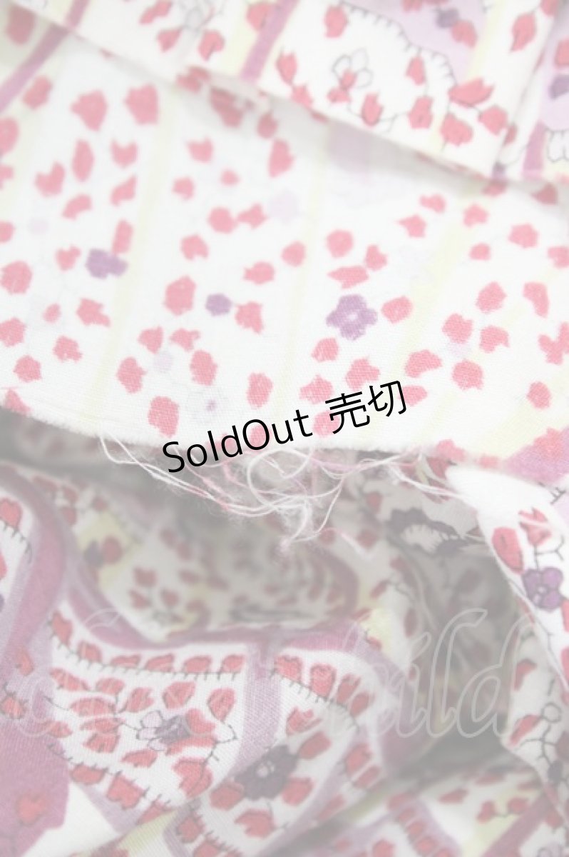 画像7: Jane Marple Dans Le Salon / 総柄リバティティアードワンピース+トートバッグ M ボルドー H-26-05-17-1022-JM-OP-KB-ZH (7)