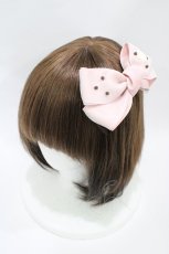 画像1: Emily Temple cute / ホイップリボンバレッタ  ピンク H-26-05-17-1003-ET-AC-KB-ZH (1)