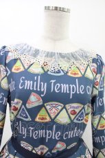 画像4: Emily Temple cute / パッケージチーズワンピース  ネイビー H-26-05-17-1029-ET-OP-KB-ZH (4)