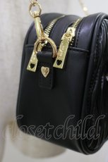 画像3: LIZ LISA / キルティングリボンチャームポシェット 幅24cm / 高さ16cm / 奥行9.5cm ブラック H-26-05-17-075-LO-BG-NS-ZH (3)