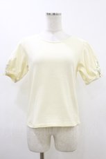 画像1: F&A / スズラン刺繍パフT Free IVORY H-26-05-17-011-CA-TO-NS-ZH (1)