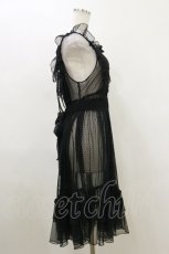 画像3: Chalmiere / ドットチュールエプロン M ブラック H-26-05-17-013-AX-OP-NS-ZH (3)