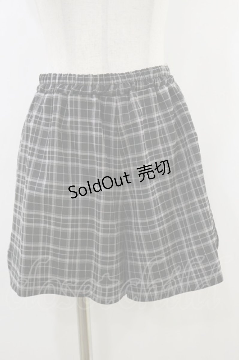 画像3: Secret Honey / ビスチェ切り替え長袖セットアップ M ブラックチェック H-26-05-17-017-CA-OP-NS-ZH (3)
