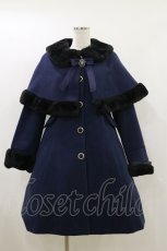 画像1: Amavel / Antique Dollケープロングコート Free ネイビー H-26-05-17-032-CA-CO-NS-ZH (1)