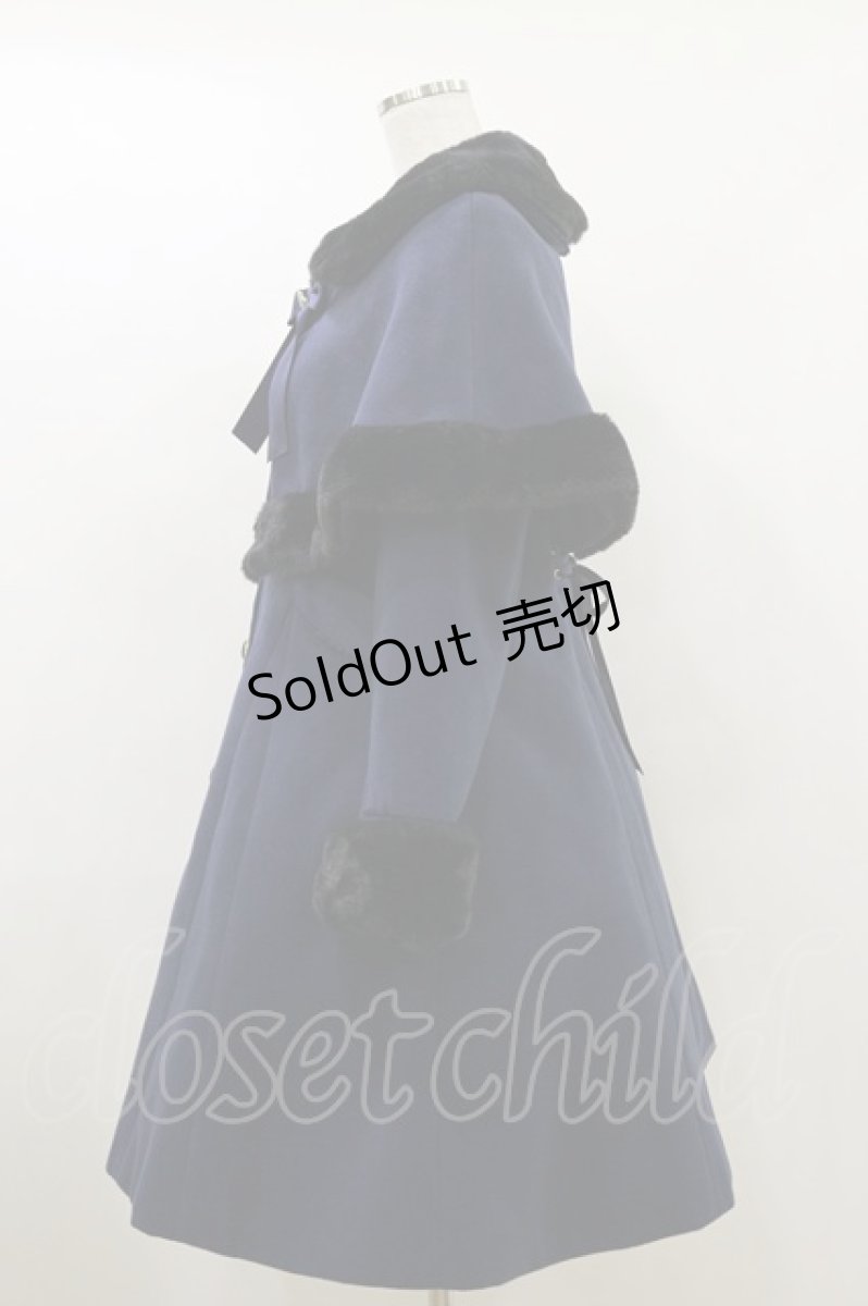画像3: Amavel / Antique Dollケープロングコート Free ネイビー H-26-05-17-032-CA-CO-NS-ZH (3)