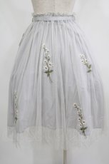 画像2: F i.n.t / デイジー刺繍チュールスカート Free L/GRAY H-26-05-18-054-CA-SK-NS-ZH (2)