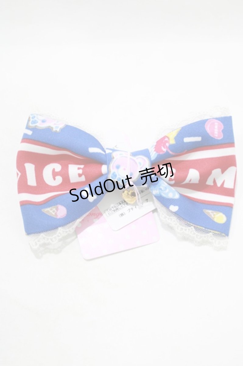 画像2: Angelic Pretty / Ice Cream Parlorバレッタ  ブルー H-26-05-18-060-AP-AC-NS-ZH (2)