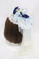 画像2: BABY,THE STARS SHINE BRIGHT / Juno’s Bouquet ヴェールカチューシャ  ネイビー H-26-05-18-064-BA-AC-NS-ZH (2)
