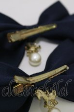 画像2: Amavel / Merry-go-Round リボンクリップ  ネイビー H-26-05-18-011-CA-AC-NS-ZH (2)