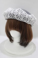 画像1: m petit by misako / TT*AMレースBベレー  グレー H-26-05-18-072-LO-AC-NS-ZH (1)