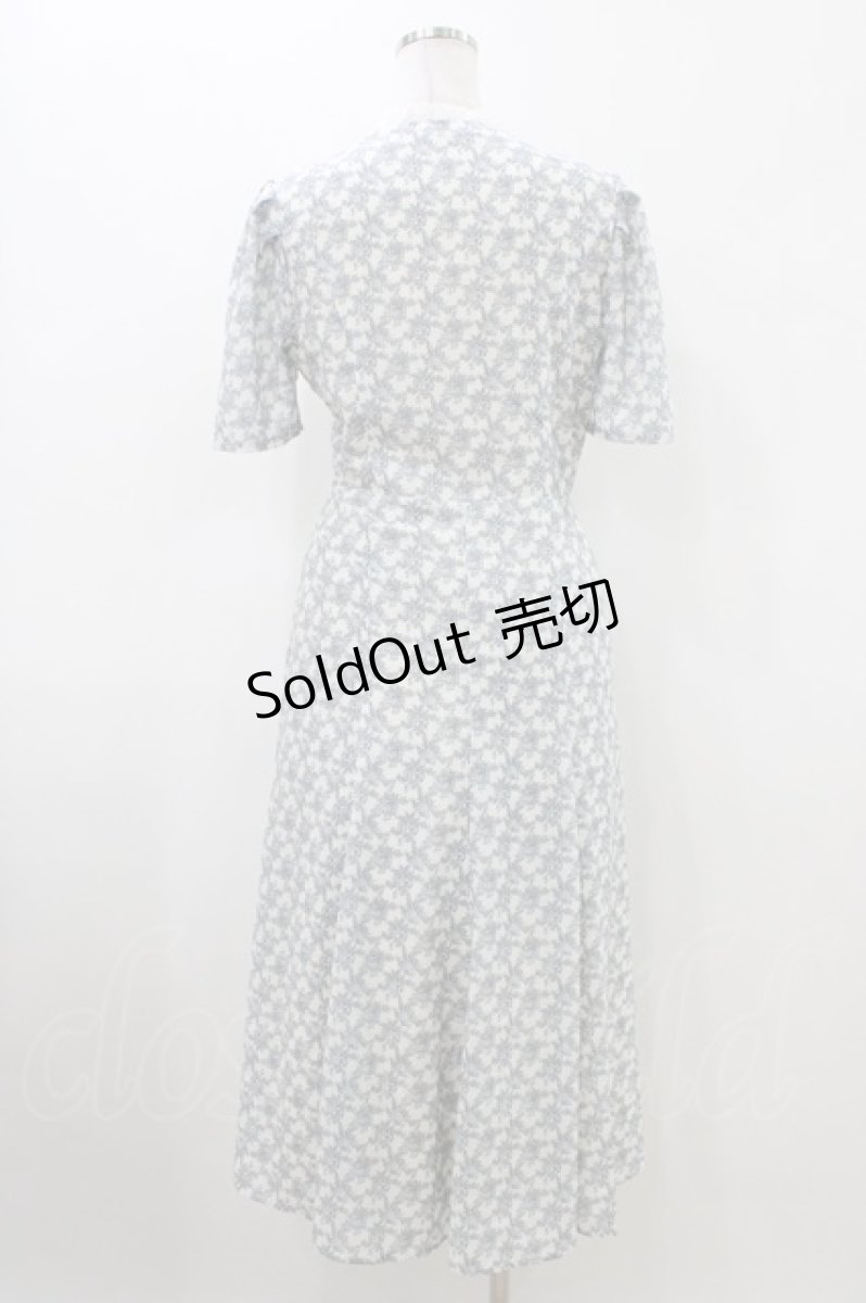 画像2: an another angelus / ヨークデザインフレンチローズ柄ワンピース Free OFF×BL H-26-05-18-1031-CA-OP-NS-ZH (2)