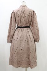 画像2: an another angelus / タイ付きミックスドットワンピース Free PINK BEIGE H-26-05-18-1033-CA-OP-NS-ZH (2)