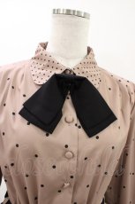 画像3: an another angelus / タイ付きミックスドットワンピース Free PINK BEIGE H-26-05-18-1033-CA-OP-NS-ZH (3)