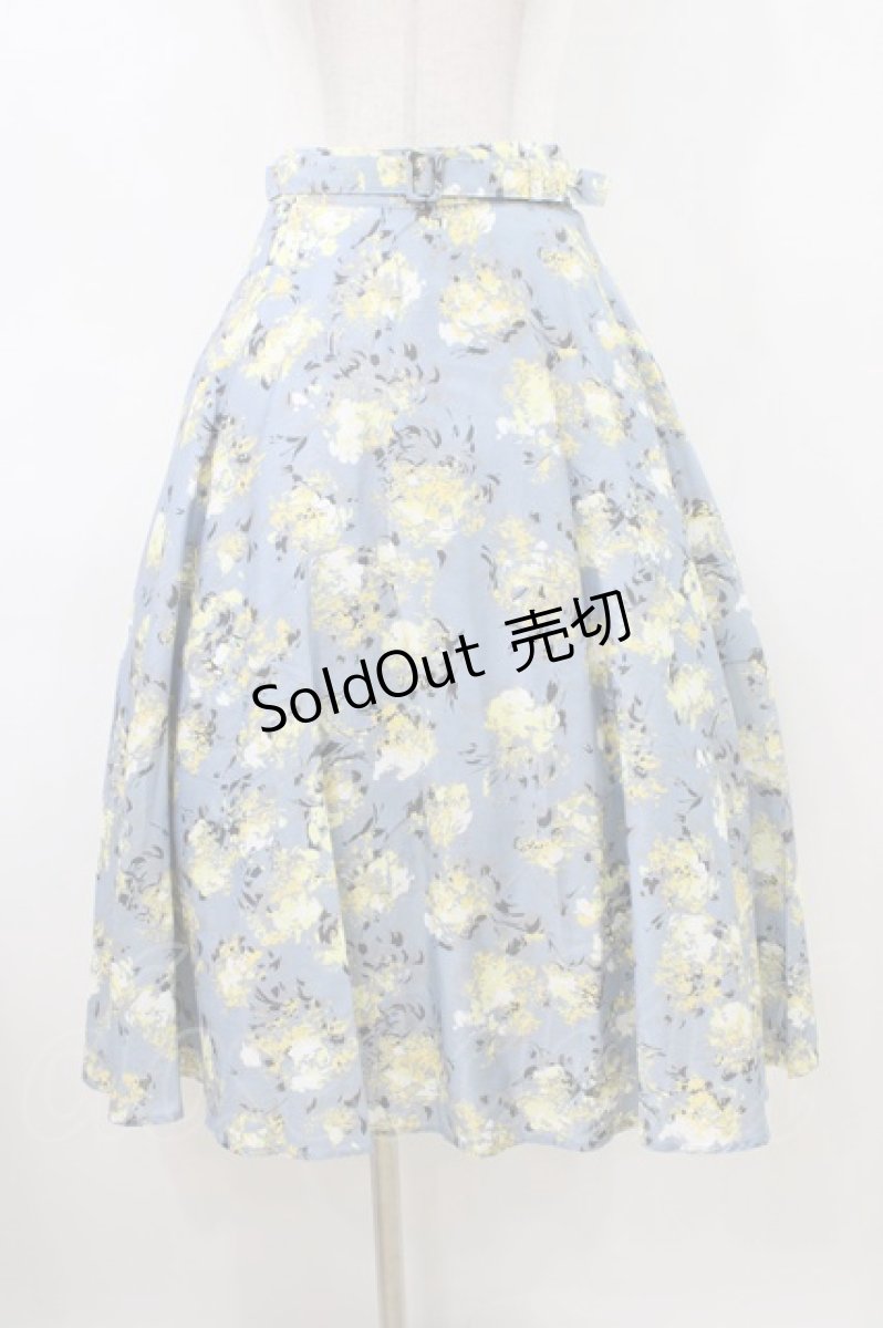 画像1: an another angelus / 50’sフラワーサーキュラースカート Free LIGHT BLUE H-26-05-18-1043-CA-SK-NS-ZH (1)