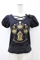 画像1: ALICE and the PIRATES / Beauty and the Rose promise Tシャツ Free ブラック/ゴールド H-26-05-18-1049-PA-TS-NS-ZH (1)