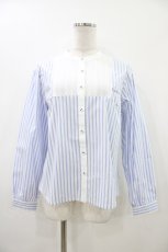画像1: Fi.n.t / ヨーク切替ストライプシャツ Free BLUE×WH H-26-05-18-1050-CA-BL-NS-ZH (1)
