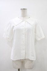 画像1: Fi.n.t  / コットンレース使いビッグカラーブラウス Free OFFWHITE H-26-05-18-1057-LO-BL-NS-ZH (1)