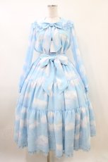 画像1: Angelic Pretty / Misty Skyブラウス&ティアードスカートSet Free サックス H-26-05-18-1020-AP-OP-NS-ZH (1)