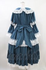 画像2: Physical Drop / ノスタルジックプリンセスドレス L ブルーグリーン×オフ白レース H-26-05-18-1022-LO-OP-NS-ZH (2)