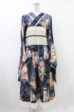 画像1: marcHenTica / 大和撫子ワンピース F ネイビー H-26-05-18-1024-LO-OP-NS-ZH (1)