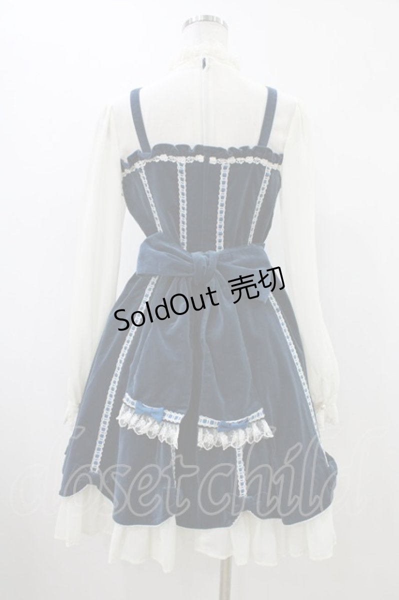 画像2: Angelic Pretty / エレガント別珍鳥籠ワンピース Free グリーン H-26-05-18-1025-AP-OP-NS-ZH (2)