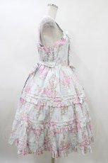 画像3: metamorphose / 【プラスサイズ】シャーロットティアードジャンパースカート プラスサイズ ミント H-26-05-18-1027-ME-OP-NS-ZH (3)