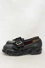 画像2: Amavel / バックルリボン付ローヒールローファー L ブラック H-26-05-18-001-CA-SH-NS-ZH (2)