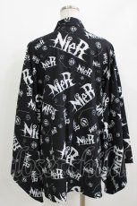 画像3: NieR Clothing / プリント着物袖羽織 F 黒 H-26-05-19-028-PU-TO-KB-ZH (3)
