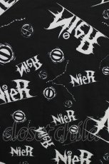画像4: NieR Clothing / プリント着物袖羽織 F 黒 H-26-05-19-028-PU-TO-KB-ZH (4)