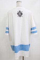 画像3: KRY CLOTHING / 「ICE」 オーバーサイズトップス  ホワイト×ブルー H-26-05-19-036-PU-TO-KB-ZH (3)