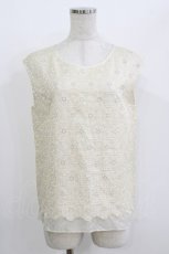 画像1: Jane Marple Dans Le Salon / flower lace tops M アイボリー H-26-05-19-038-JM-TO-AK-ZH (1)