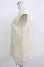 画像2: Jane Marple Dans Le Salon / flower lace tops M アイボリー H-26-05-19-038-JM-TO-AK-ZH (2)