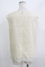 画像3: Jane Marple Dans Le Salon / flower lace tops M アイボリー H-26-05-19-038-JM-TO-AK-ZH (3)