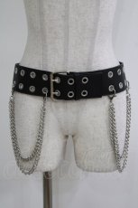 画像1: KILL STAR / Nilfheim Belt XL ブラック H-26-05-19-058-PU-ZA-KB-ZH (1)