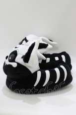画像2: KILL STAR / Vampire Batbone Slippers SM ブラック×ホワイト H-26-05-19-059-PU-SH-KB-ZH (2)