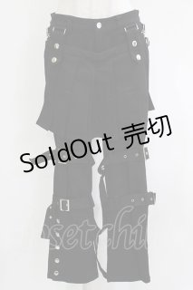 【訳あり】BLACK PEACE NOWボンテージパンツy2k BPN BLACK PEACE NOW（ブラックピースナウ）の古着 ゴス美品！ (Page 2)