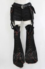 画像1: h.ANARCHY / レッグカバー付ショートパンツ  ブラック H-26-05-19-017-HN-PA-KB-ZH (1)