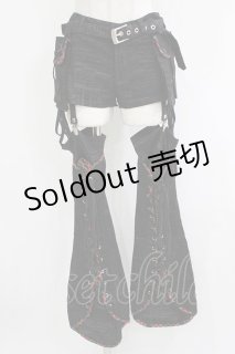 【初期・希少】h.NAOTO ANARCHY ハーフパンツ 廃盤 アーカイブ 黒 h.NAOTO(エイチ.ナオト) の古着 ゴス美品！ (Page 5)