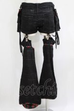 画像3: h.ANARCHY / レッグカバー付ショートパンツ  ブラック H-26-05-19-017-HN-PA-KB-ZH (3)