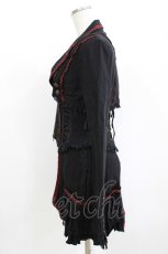 画像2: Ozz Croce / 薔薇刺繍3Wayジャケット  黒×赤 H-26-05-19-022-OO-JA-KB-ZH (2)